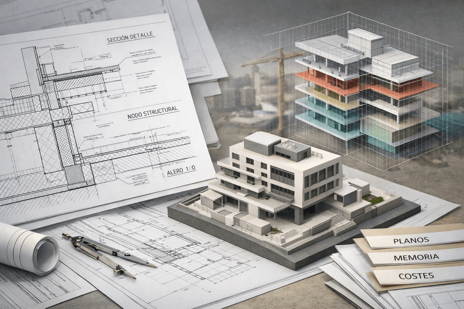 Imagen principal del artículo: Biblioteca de detalles constructivos: guía operativa de nombres, metadatos y revisión