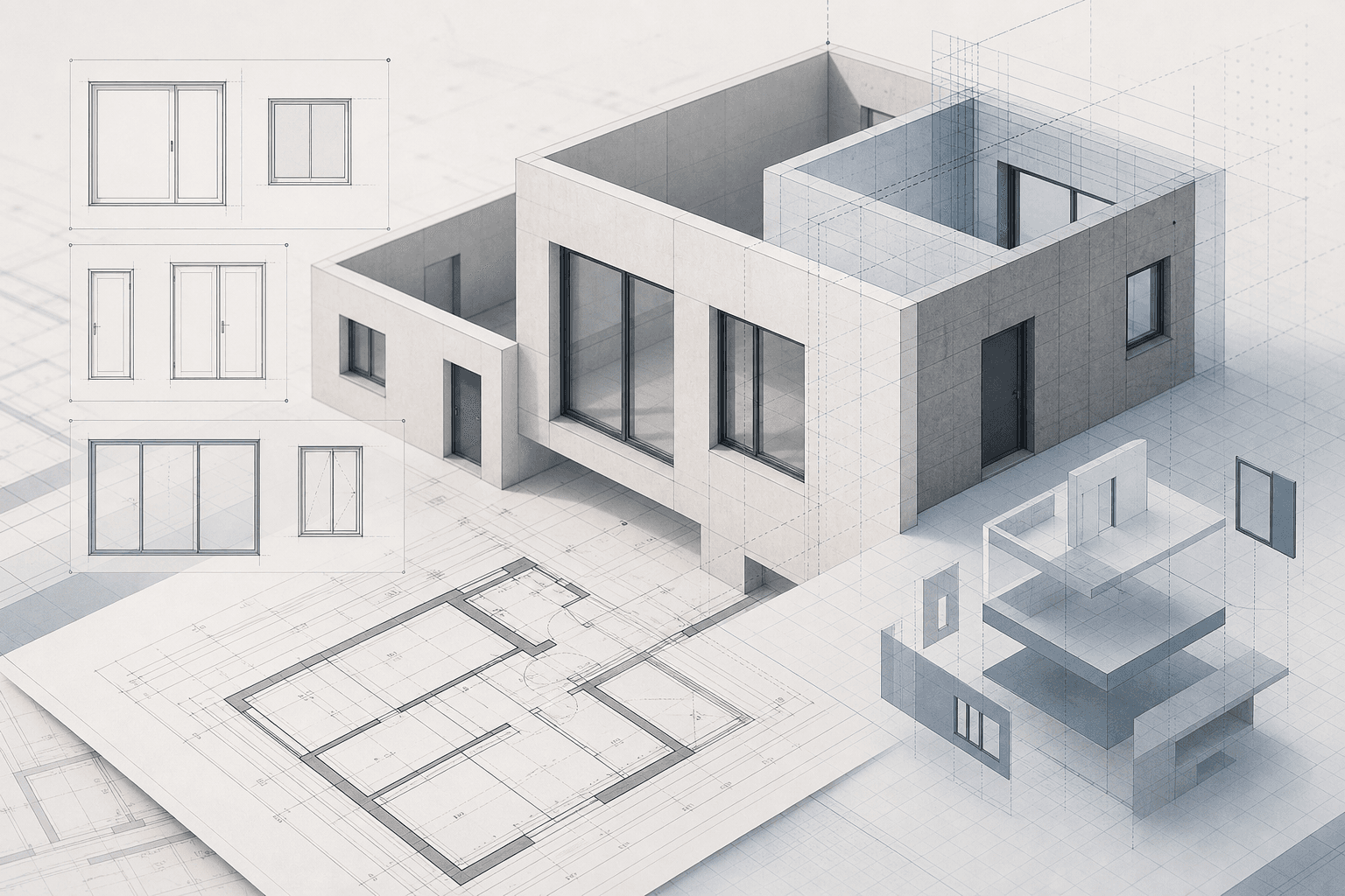 Imagen principal del artículo: Puertas y ventanas en BIM: set mínimo de parámetros para planos, mediciones y coordinación