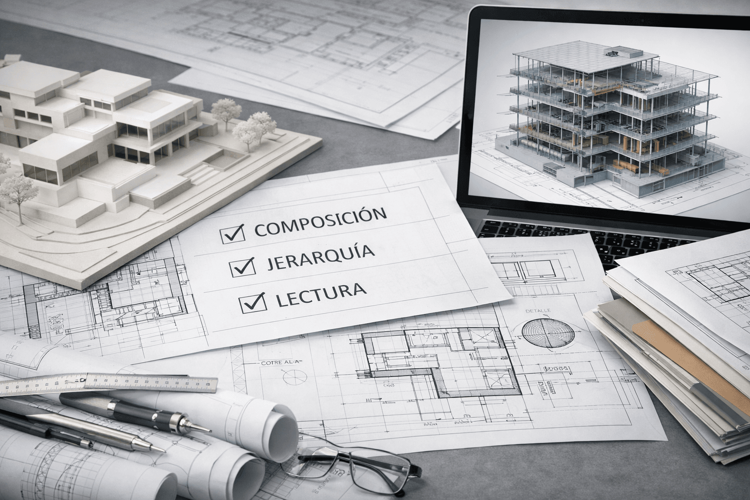Imagen principal del artículo: Checklist para láminas claras: composición, jerarquía y lectura en 60 segundos